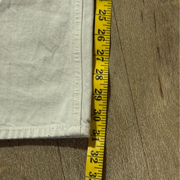 Pacsun Cream White 90s Boyfriend Straight Leg Jeans Distressed Size 27 - Picture 5 of 6
